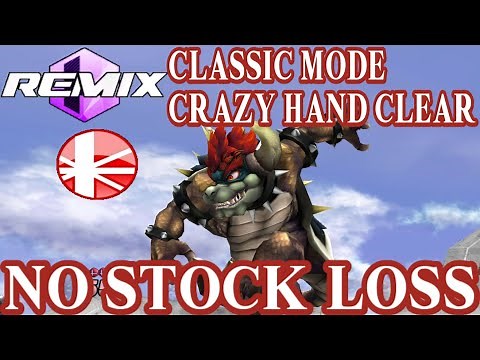Project M Ex Remix 0.95b - Classic Mode on Intense with Giga Bowser (Crazy Hand Clear) No stock loss