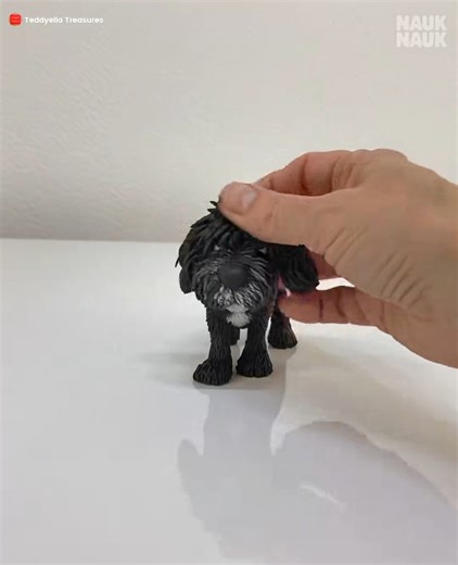 This model is just like my very own doodle baby Ralph 💙 My little furry friend is immortalised in clay and then brought to life with some AI magic ✨ The models are handmade with polymer clay , I use customer photos for reference. The models of course don’t actually move! It’s just a bit of fun to bring them to life in my videos. 😉 My order book is currently open with a couple pre Christmas spaces still available. Original model photos of all breeds and animals can be found on my page , as can 