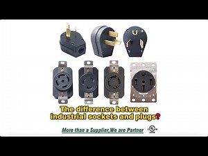 What is the difference between industrial sockets and plugs?