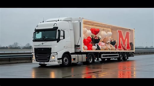 letter 'M' in a truck with a Cute Pink teddy bear. #alphabet #truck #S #foryou #foryourpage#trending #fyp #viral #elite #dp #studio #videoviraltrending #fyp #foryourpage