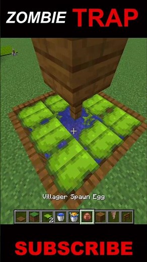 Minecrat Zombie Trap💀 #minecraftshorts #trend #mineland