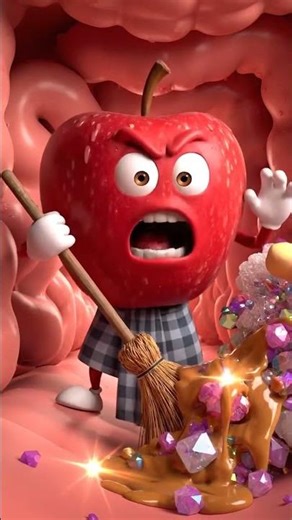 Hilarious Grumpy Apple Tries to Convince You to Eat Healthy #Fun #HealthyEating