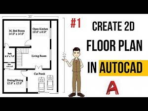 Draw Simple Floor Plan in AutoCAD | AutoCAD 2D Floor Plan | Lesson 01