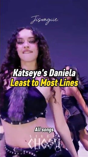 Katseye's Daniela Least to Most Lines all songs #katseye #Daniela