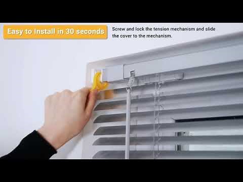 No Tools No Drill Mini Blinds