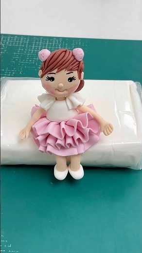 How to make Barbie doll cake topper #viral #barbiedoll #doll #princessdoll #trending #reels #video