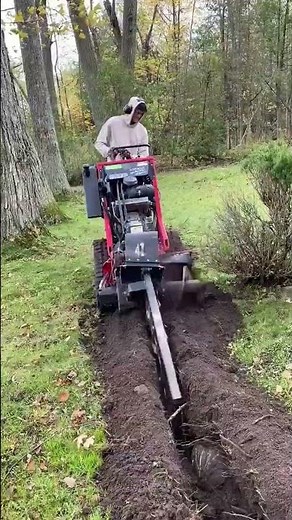 Digging a Trench for Underground Power! ⚡ #moderntoolbox