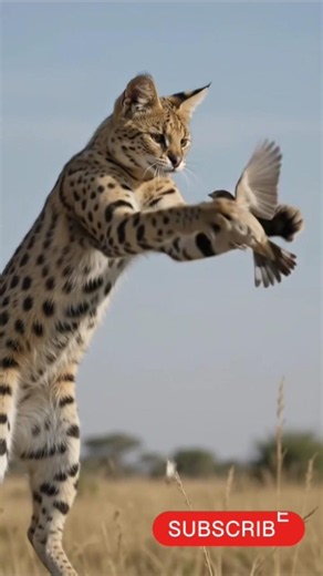 Serval Africa's Incredible Wild Cat With Giant Ears! 🐆#cat ##WildCat#viral #viralvideo #shortsfeed