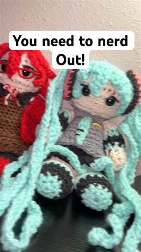 You need to nerd out creatively￼! #crochet #art #artist #pov #tutorial #miku #ado #tbhk #undertaker