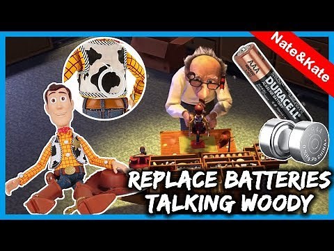 How To Replace The Batteries on Woody Toy Story figure | Disney Life Size Toys