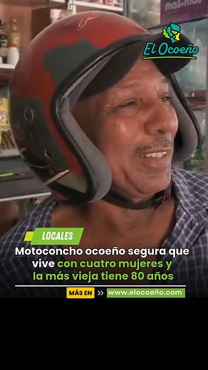 129K views · 1K reactions | El motoconcho Ocoeño, Rafael Dario Martinez, de 66 años, dijo sin vacilar que vive con cuatro mujeres y que la más vieja tiene como 80 años de edad. "Entre las cuatro tienen algo más de 300 años. Las mantengo conchando y cargando hierros para vender. La más vieja tiene como 80 años", contó a EL OCOEÑO. #ElOcoeño | ElOcoeño.com | Facebook