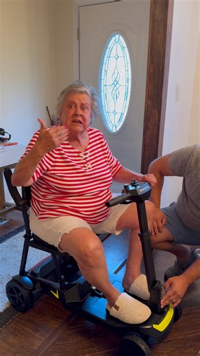Granny is so happy with her new Scootngo and honestly, so is Albert. His back has been killing him pushing granny’s wheelchair | Grannysoffherrocker