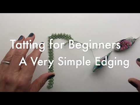 Tatting for Beginners - A Very Simple Edging