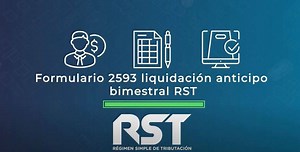 5.9K views · 62 reactions |   Reproduce este video y sigue el paso a paso para diligenciar el formulario 2593 (liquidación anticipo bimestral Régimen Simple de Tributación #RST). ➡️ Encuentra información adicional en el siguiente link: https://bit.ly/3bQvfrb | DIAN Dirección de Impuestos y Aduanas Nacionales de Colombia | Facebook