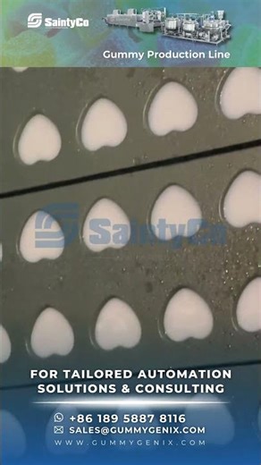 120,000 gummies/hr automatic gummy production line | SaintyCo