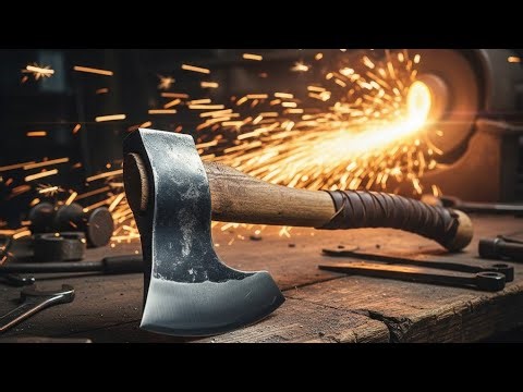 Old Rotor Blade → Powerful Axe Transformation