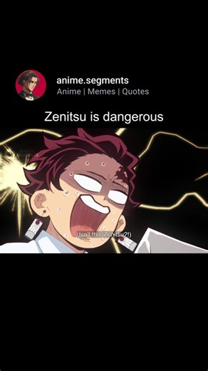 Anime | Memes | Quotes on Instagram: "Zenitsu implemented the advices given by hashiras 😂 . 👉 Follow @anime.segments For Daily Anime Content and Memes . . . #zenitsu #tanjiro #giyuutomioka #tengenuzui #rengoku #demonslayeranime #kimetsunoyaiba"