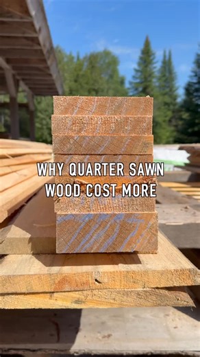 Sawdust Society on Instagram: "Why Quarter Sawn Wood Costs More Ever wondered why some boards are more stable, beautiful, and expensive? In this video, I show how quarter sawing works — a traditional but demanding milling technique used by sawyers to create high-quality lumber. Unlike flat sawing, quarter sawing takes more time, more effort, and yields less volume. But the payoff? Incredible grain patterns, superior dimensional stability, and premium value. Today, I demonstrate the basic quarter