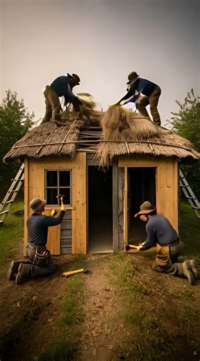 Abandoned Village Hut → Stunning Modern Rustic Home