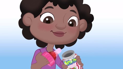 Baby Bottle Pop Candy Making Kit Workshop, Candy for Kids - 4 Lollipops w/Powdered Dip in Assorted Fruity Flavors - DIY Party Favors, Lollipop Making Kit