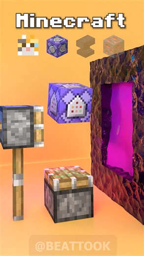 Minecraft vs Real Life in Nether 3D Animation🔥🔥😱