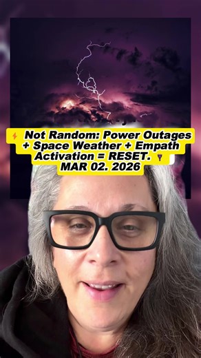 ⚡ Not Random: Power Outages Space Weather Empath Activation = RESET. 🔌 #empath #energy #schumann #spaceweather #awakening