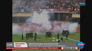 #EmmersonMnangagwa- Air Force flyover and gun salute for the new president of #Zimbabwe. Courtesy #DStv403 | eNCAnews