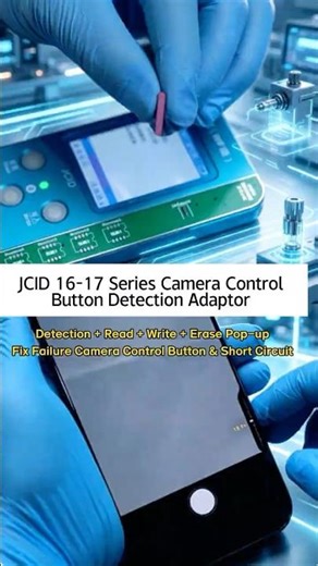 JCID Camera Control Button Detection Adaptor | iPhone 16–17 Button Test & Pop-Up Fix#jcid #camerafix