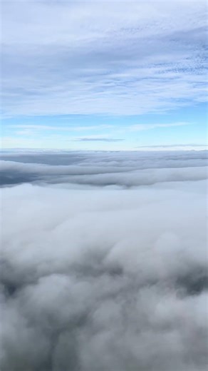My first time taking a R22 above the clouds