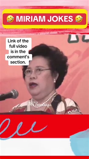 Miriam Defensor Santiago's Hilarious Jokes Compilation