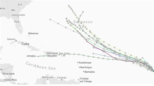 See latest spaghetti models, tracker map for Invest 96L