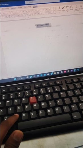 MS Word Shortcut: Equation Typing Trick 😲 (Step-by-Step) #Shorts