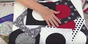 She Cuts Circles, Attaches Them To Squares And Makes A Brilliantly Beautiful Item!