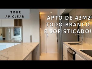 TOUR OF CLEAN APARTMENT - 43m2 - IMAGINE ME DOING AN ALL-WHITE APARTMENT? THIS ONE TURNED OUT BEA...