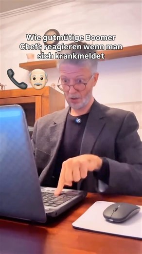 How good-natured boomer bosses react when you call in sick #office #homeoffice #corporate