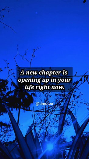 59K views · 2.7K reactions | A new chapter is opening up in your life right now. #quotes #quotesdaily #quotesaboutlife #anewchapter #staypositive #reels2024 | Timoteo Cubilla | Facebook