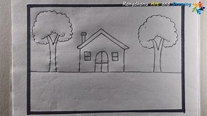 141K views · 6.3K reactions | Easy Scenery Drawing for Children | Rongdhonu Art and Drawing | Facebook