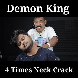 ASIM-The demon King Head Massage With 4Times Neck Crack ASMR #asimbarber #neckcrack #headmassage #homeasmrclinic | Home ASMR clinic