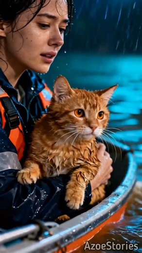 "Kitten's Last Meow: Flood Death Seconds Away!"