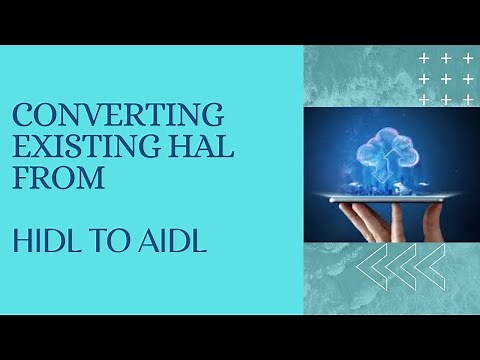 Android Framework- Converting existing HAL from HIDL to AIDL