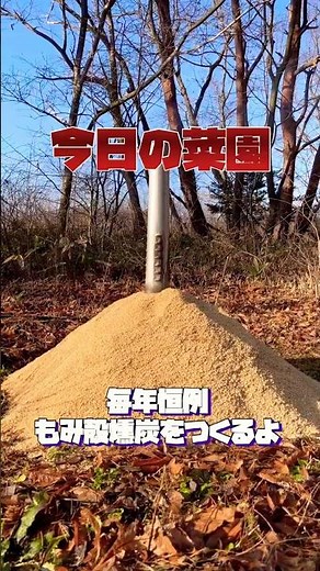 【家庭菜園】もみ殻燻炭を作る