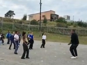 WATCH: Teacher uses dance as a fun way to get his students moving
