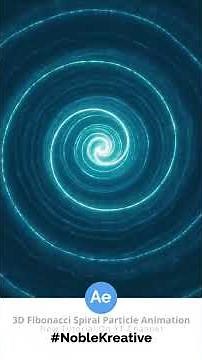 3D #Fibonacci Spiral Particle Animation