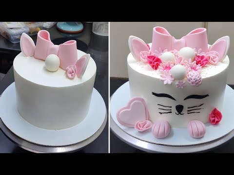 How To Make Cat Cake Design | Cute Cat Cake Ideas |Cat Cake Birthday |Beautiful Cat Cake