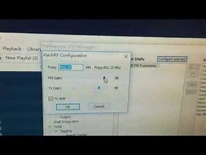 foobar2000 component with hackrf fm transmitter
