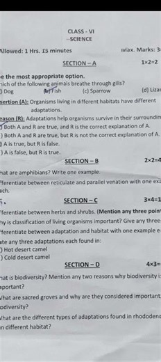 Class 6 Science PT Test 1 Question Paper | 6 July 2026 | New NCERT Curiosity | Chapters 2 & 3 #cbse
