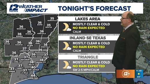 Streaming live on 12News 12News meteorologist Kerry Cooper is in the Weather Impact Center to update you on Wednesday's weather in Southeast Texas. | 12NewsNow