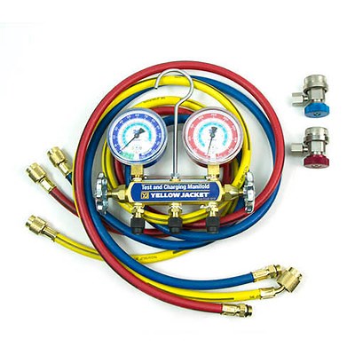 Yellow Jacket R-134A Series 41 Manifold Gauge Set with Couplers (41345)