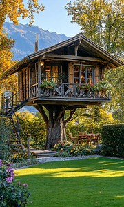 134K views · 14K reactions | Charming tree house.朗 | Log Homes | Facebook