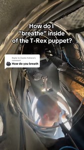 How do I breathe inside the T-Rex puppet??🤣🦖 the answer may surprise you!? | 50scartoon